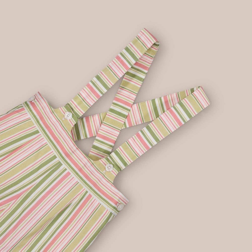 Calça suspensa dourada