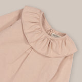 Cotton neck girl's blouse