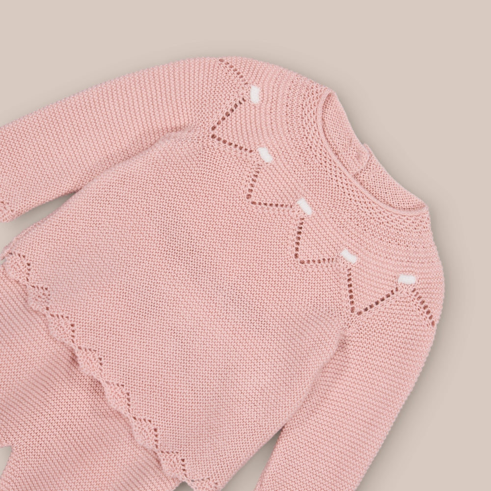 Conjunto de malha suíça para bebê