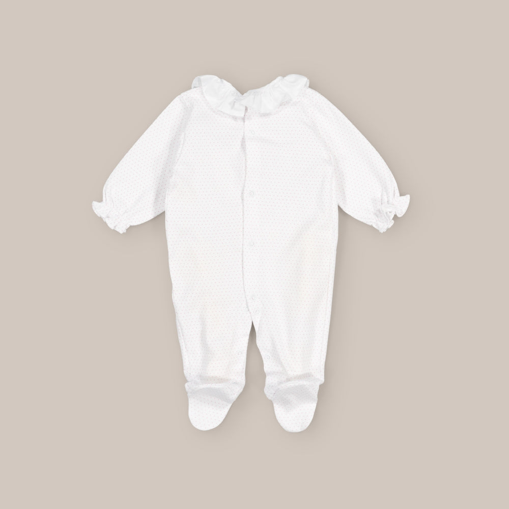 Gepunkteter Baby-Baumwollpyjama