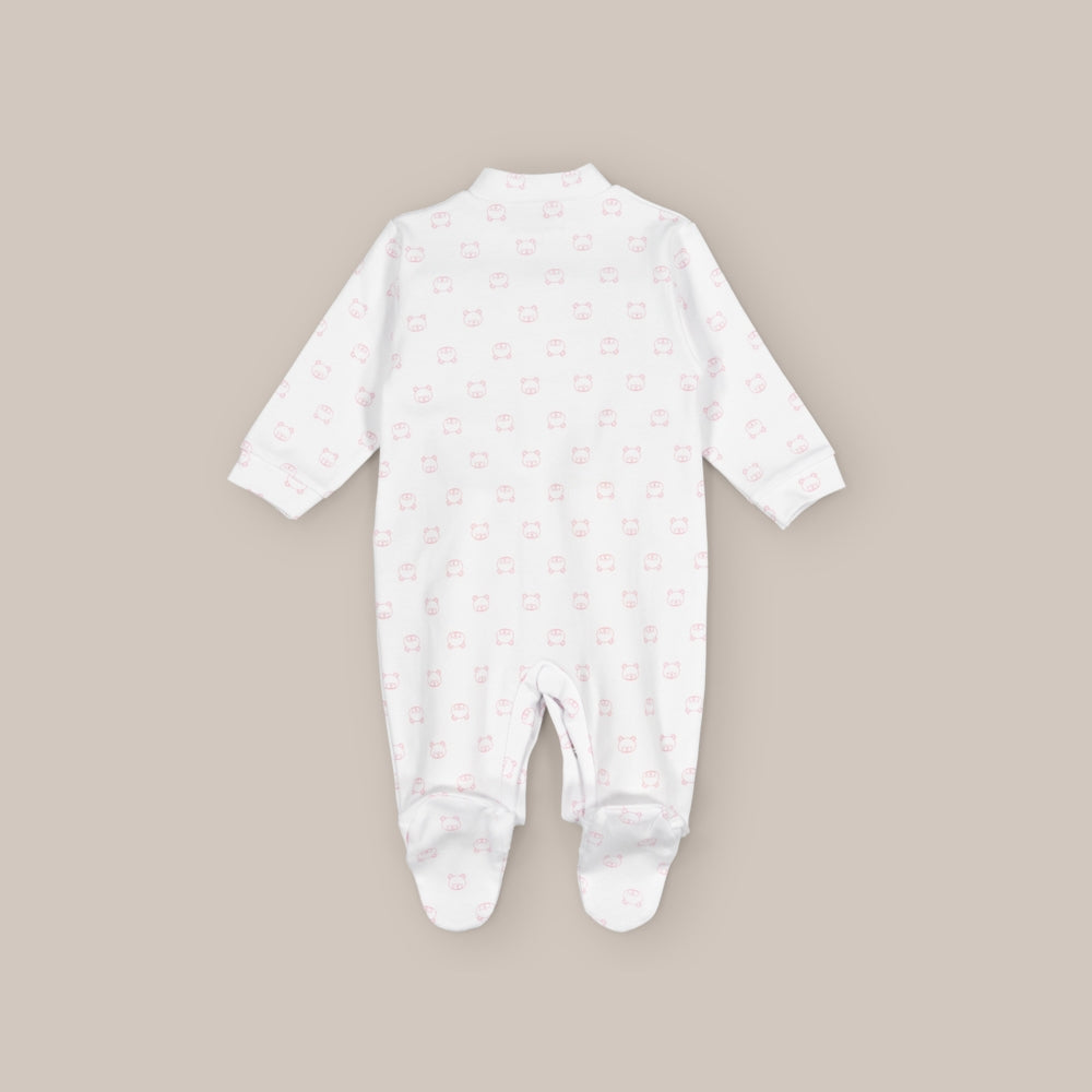 Baby-Pyjama aus Baumwolle mit Gesichtern