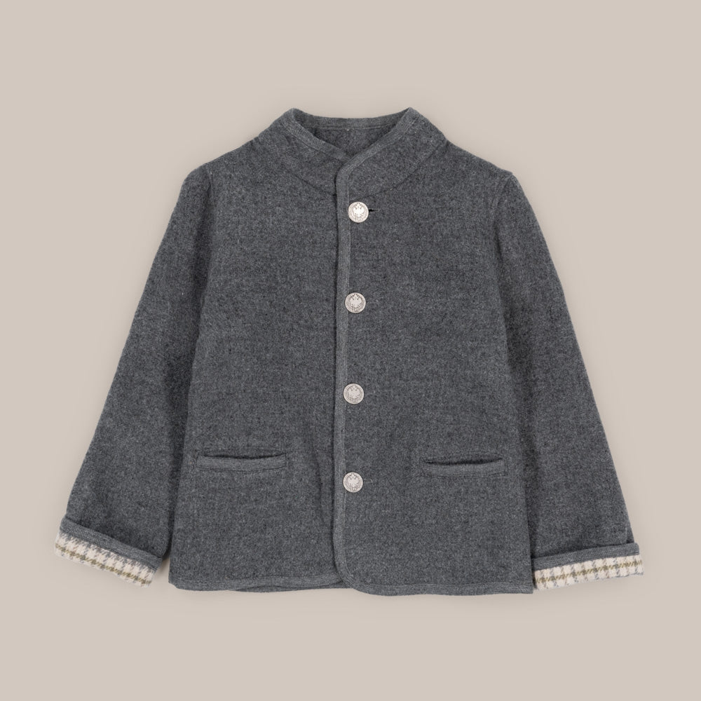Chaqueton Austriaco Niño Cuadro Lanoso