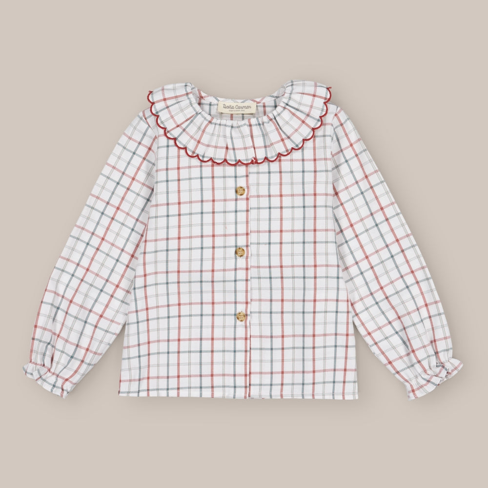 Blusa Niña Ajedrez