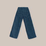 Pantalon Ancho Niña Cordouroy Azul