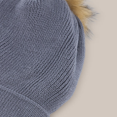 Gorro Lana Pompon Pelo