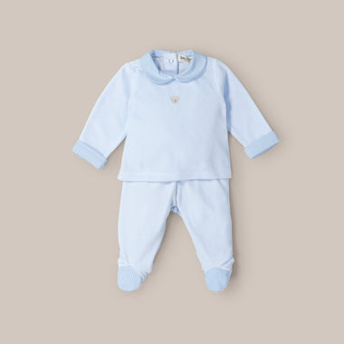 Conjunto Bebé Terciopelo Teddy Rosa