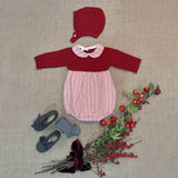 romper with  Bonnet Marzipan