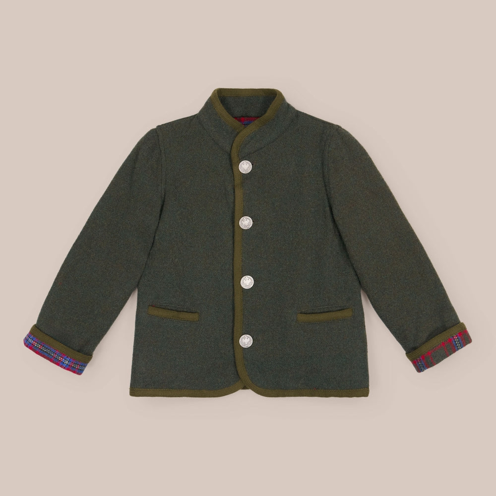 Chaqueton Austriaco Niño Cuadro Lanoso