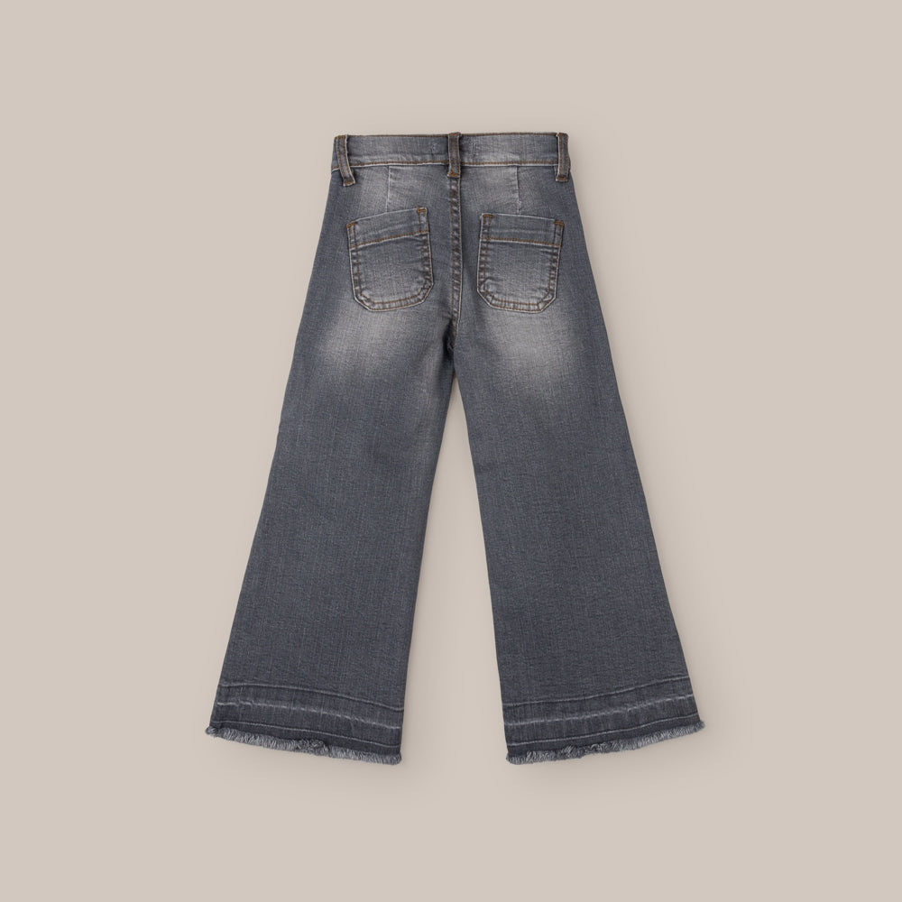 Pantalon en denim large pour fille