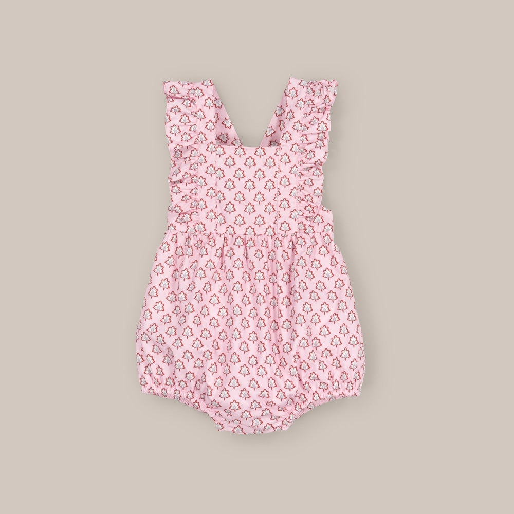 Jardineira  Bebê Nadir Rosa