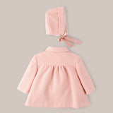 Abrigo Paño Niña Con Capota Pala