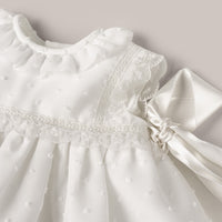 Plumeti baptism skirt with capota