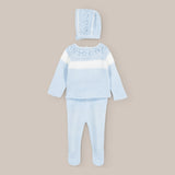 Conjunto Punto Bebé Mimo Rosa Blanco