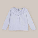 Blouse girl cotton neck