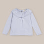Blouse girl cotton neck