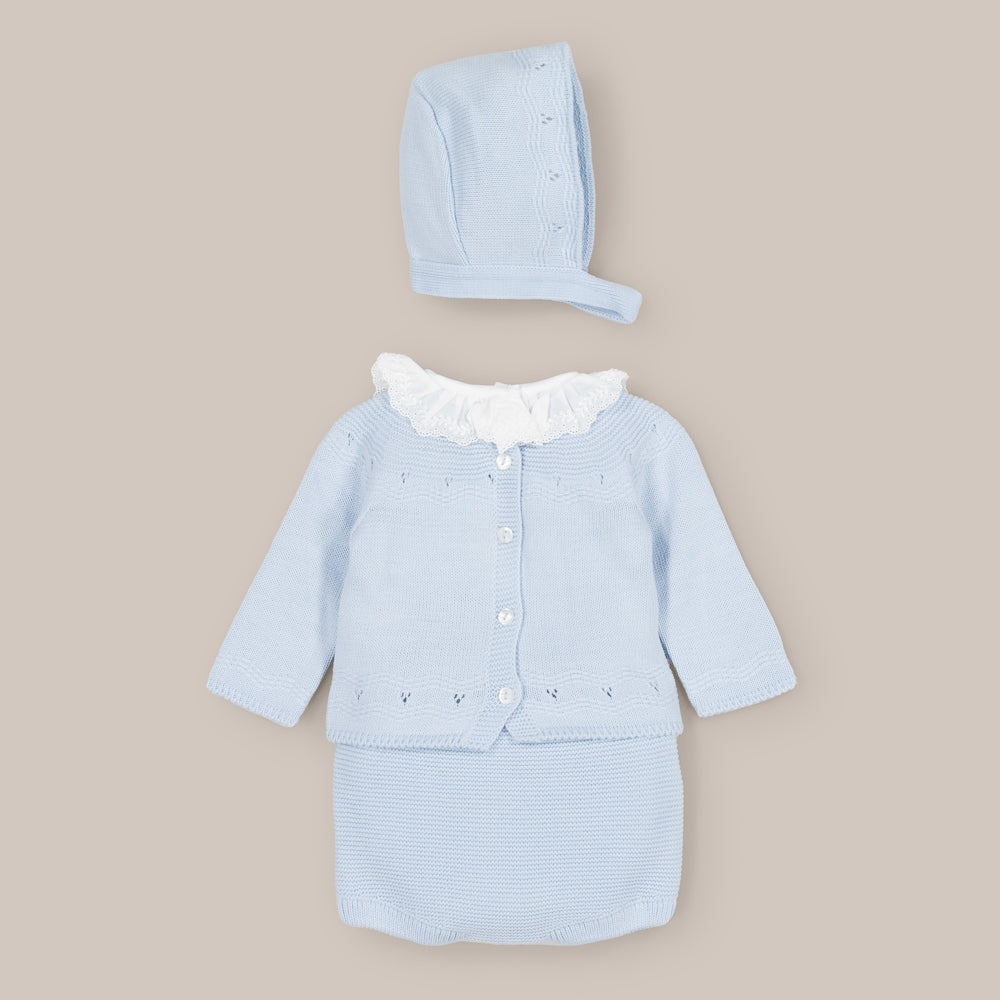 Conjunto Bebé Lana Puntilla