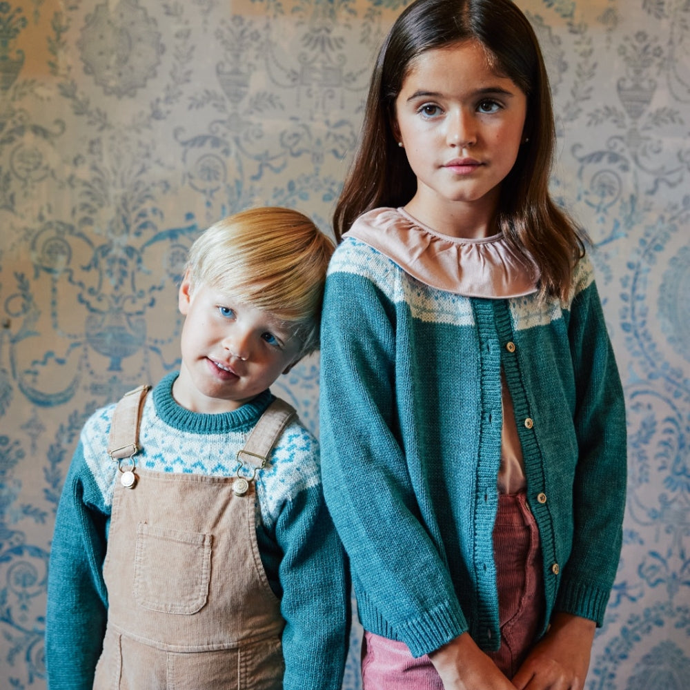 cardigan Greca Oliva