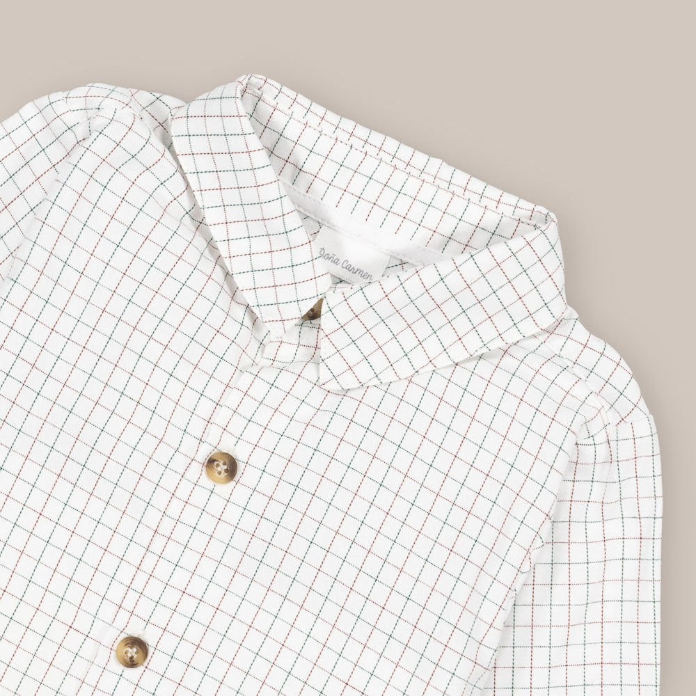 Camicia Ragazzo Borgogna