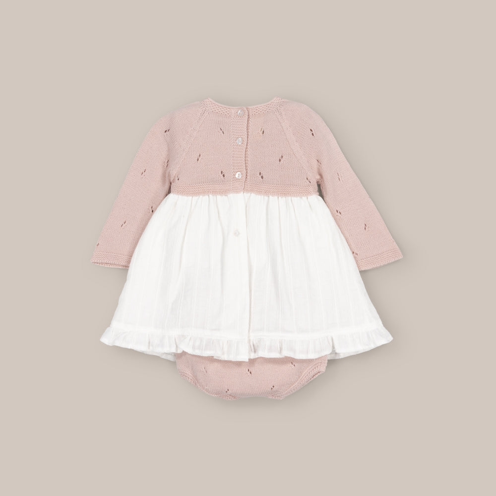 Ensemble robe et culotte pour bébé  saule