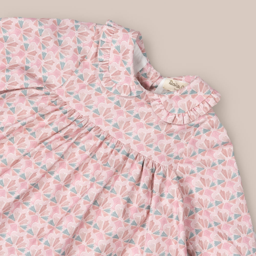 baby dress set Baby Pink Fan