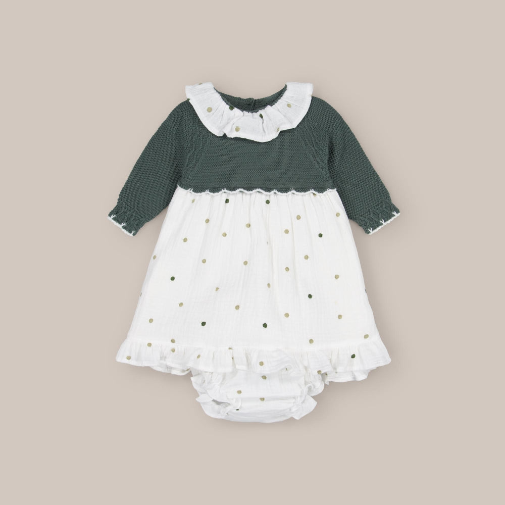Ensemble robe et culotte pour bébé pin