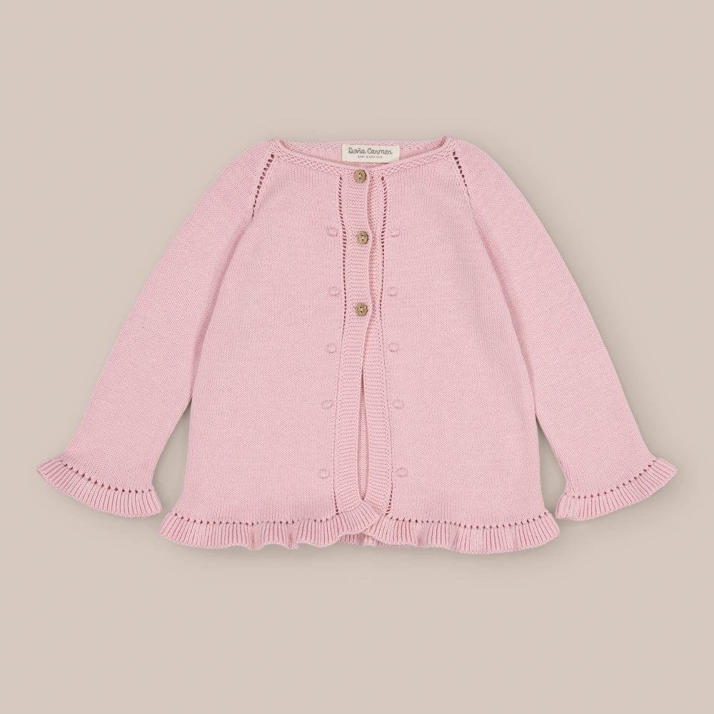 Rüschenjacke aus Baumwolle