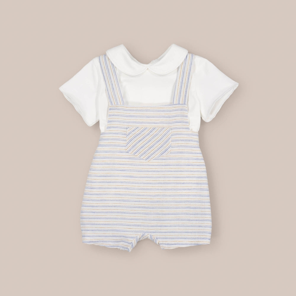 Conjunto Peto Algodón Rayita