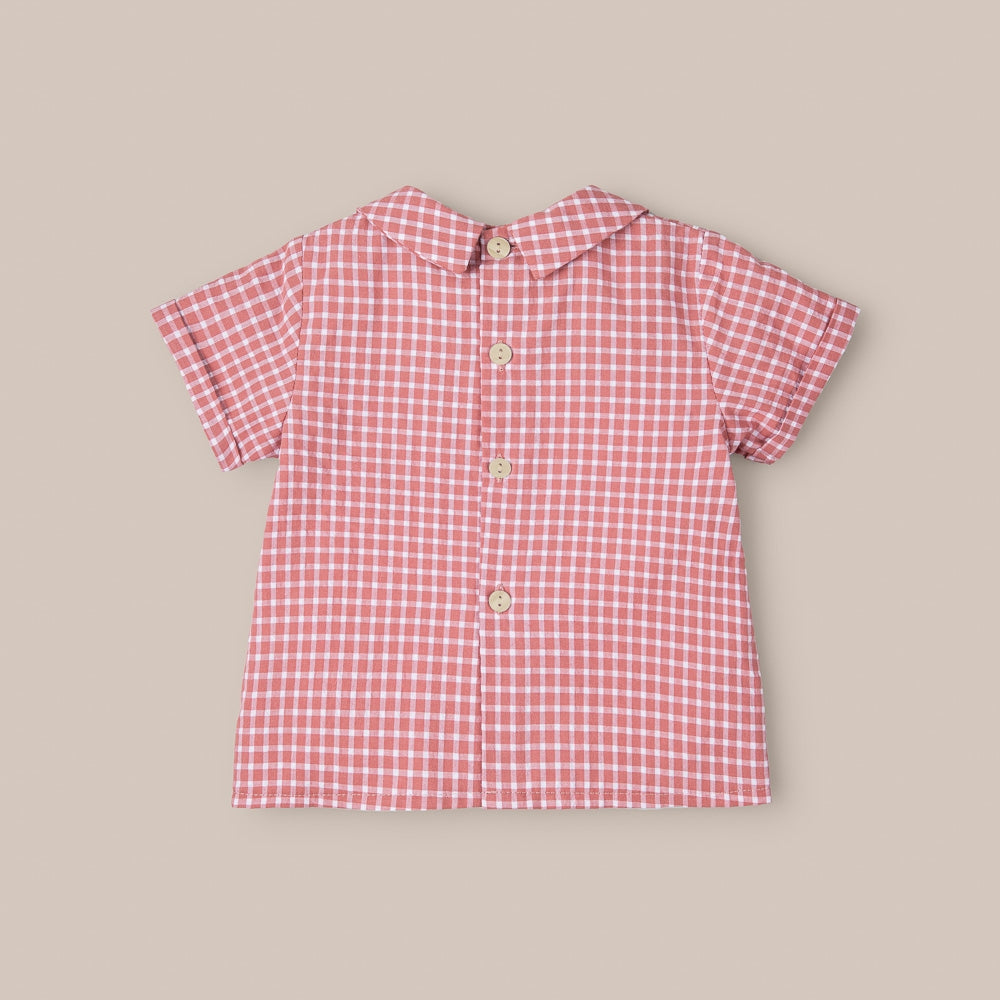 Camisa Bebé Niño Guinda