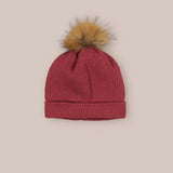 Wool Pompom Hair Hat