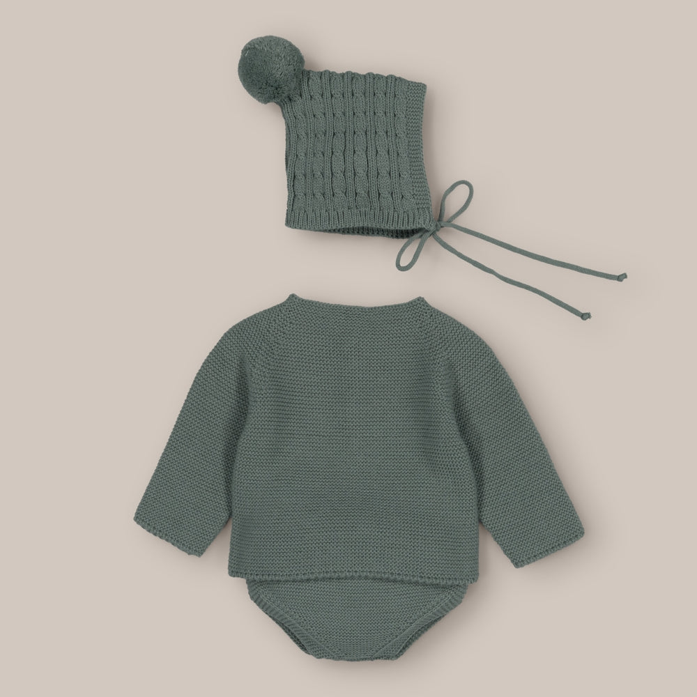 Conjunto Bebé Punto Musgo