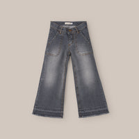 Pantalon Vaquero Niña Ancho Denim