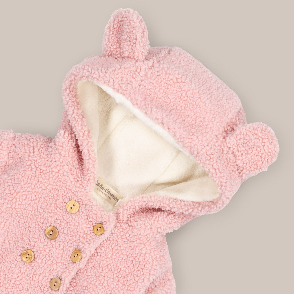 Chaqueton Bebé Borreguito Rosa