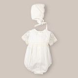 Baptizzatore pelele con cappello di tulle