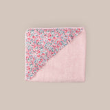 Capa Baño Bebe Con Babero Y Chupeterotero Rosa
