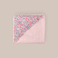 Capa Baño Bebe Con Babero Y Chupeterotero Rosa