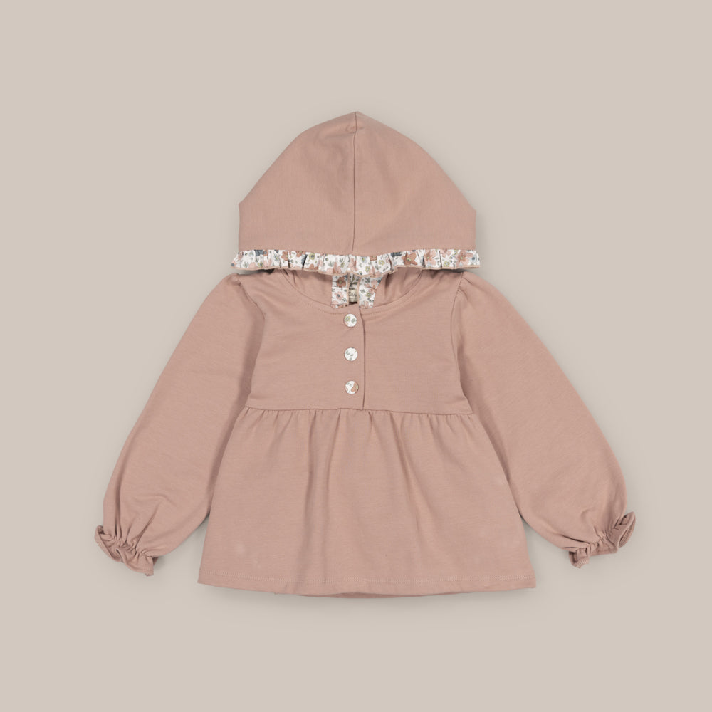 Sweat à capuche Fille Avena