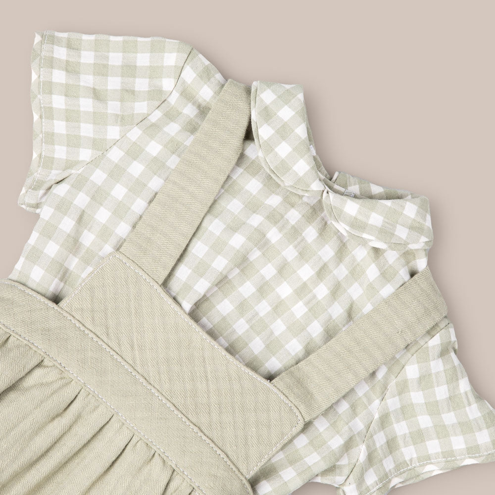 Baby Set Dungaree Tea