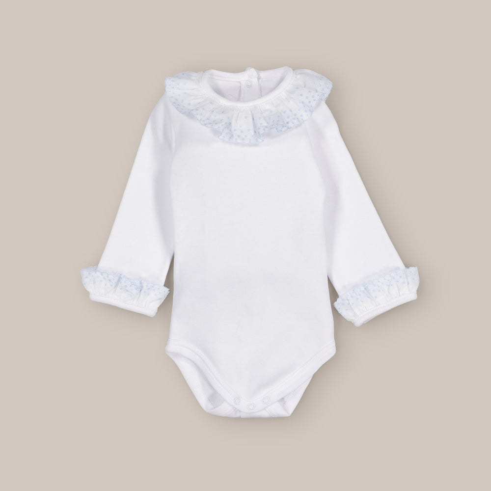 Body Bambini Collo ricamato a maniche lunghe