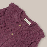 cardigan Girl Lana Aubergine