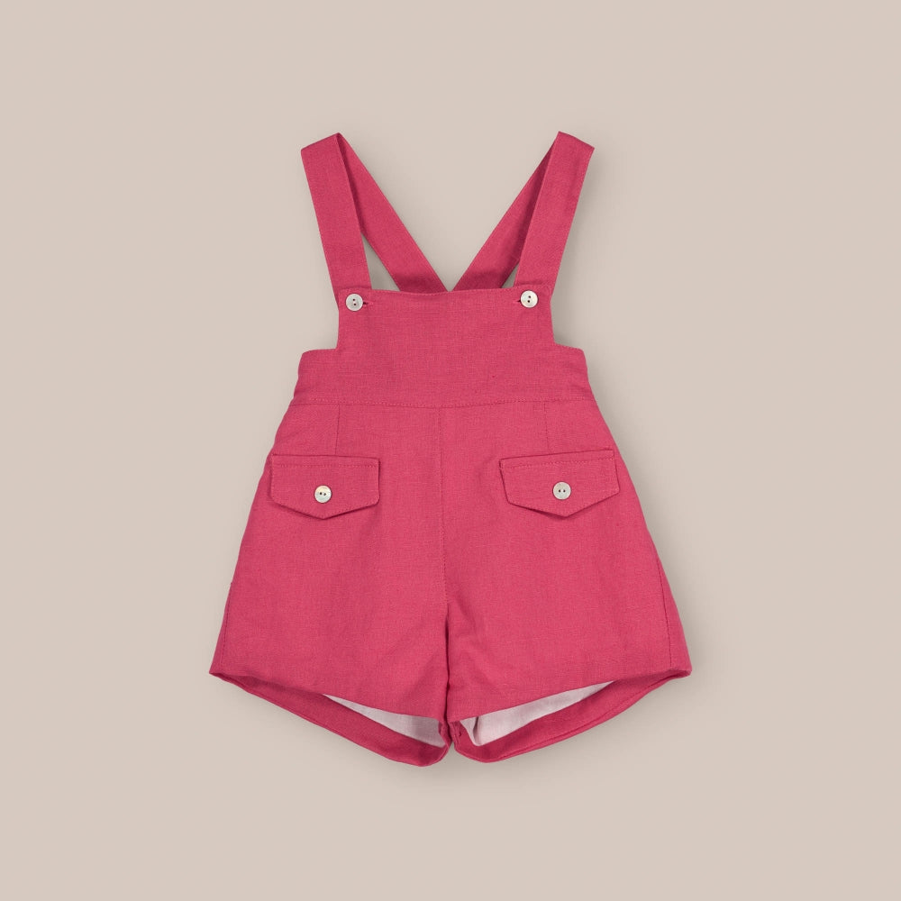 Magenta Suspender Pants
