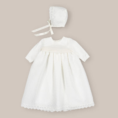 Christening Gown Baptism with Hood Down