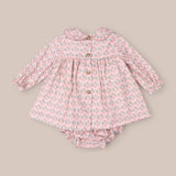 baby dress set Baby Pink Fan