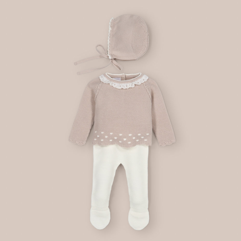 Set knit Angola baby