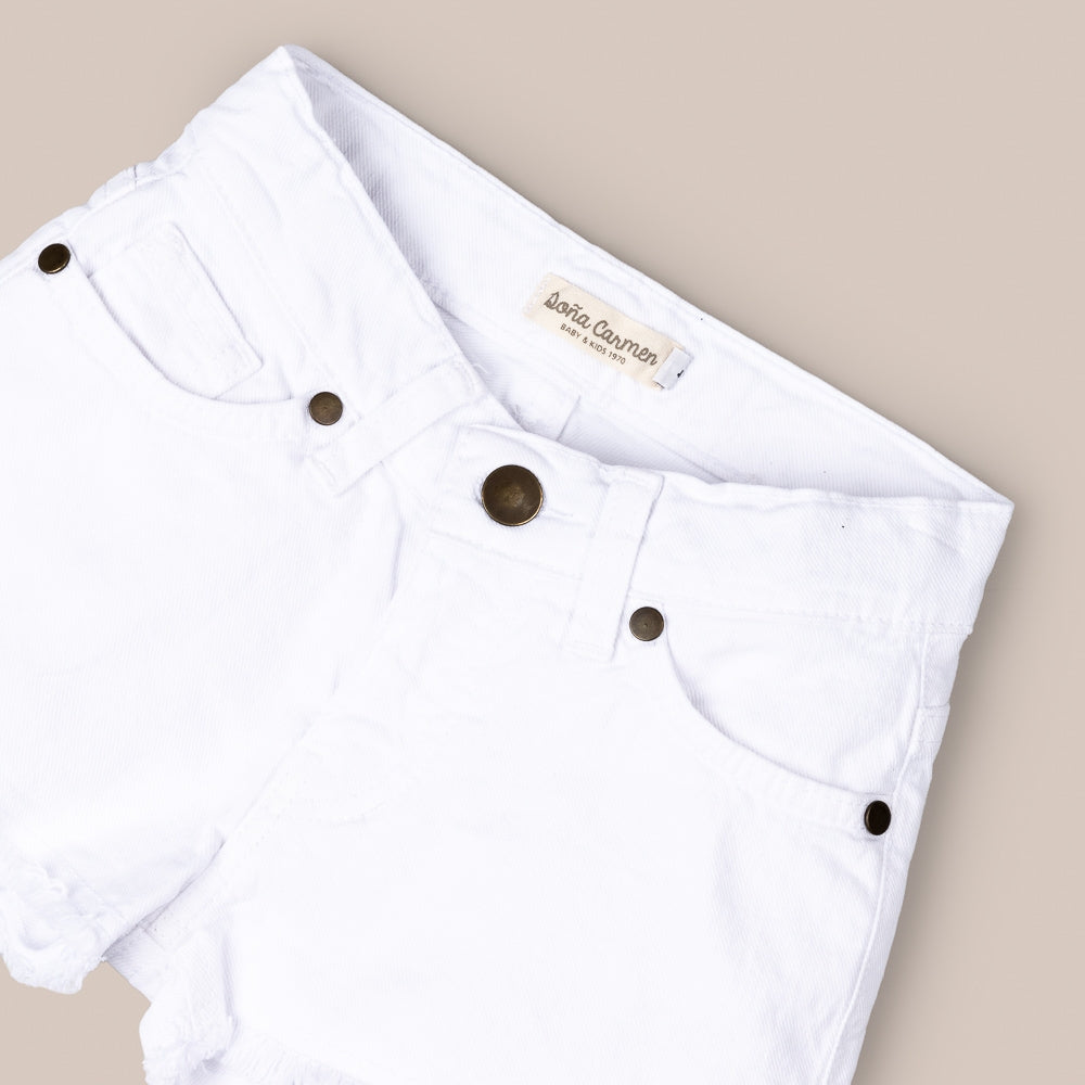 Pantaloncini Ragazza Frangia