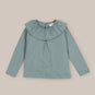Blouse girl cotton neck