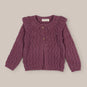 Chaqueta Niña Lana Aubergine