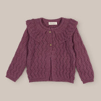 cardigan Girl Lana Aubergine
