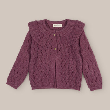 cardigan Girl Lana Aubergine