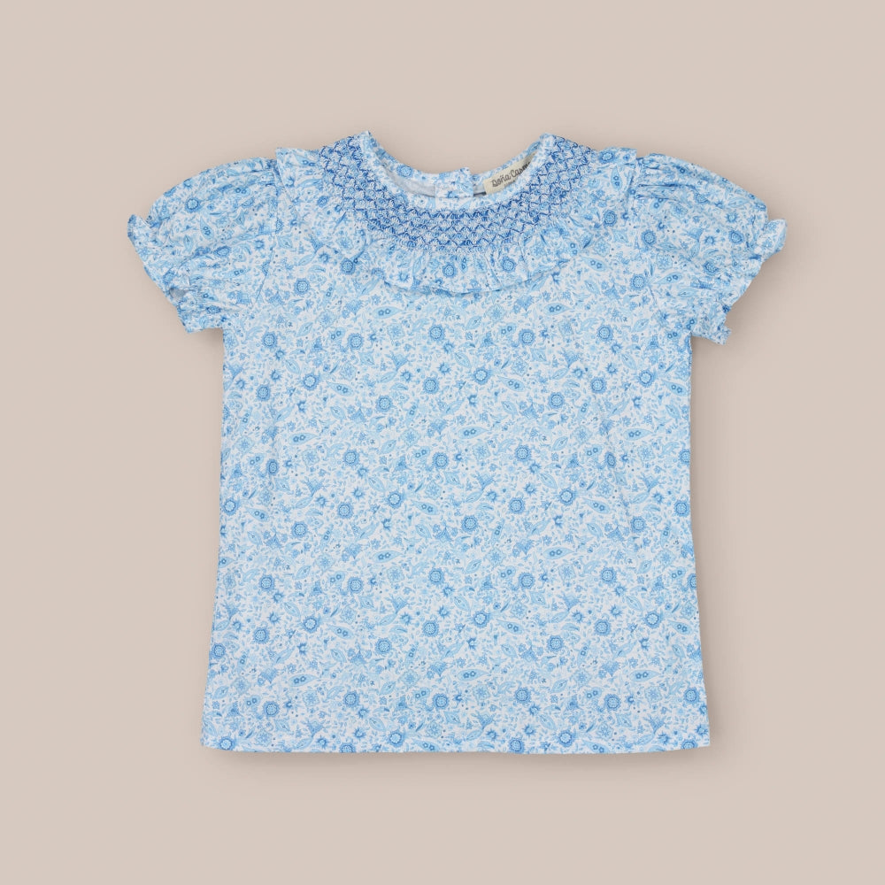 Blusa de caxemira com babados