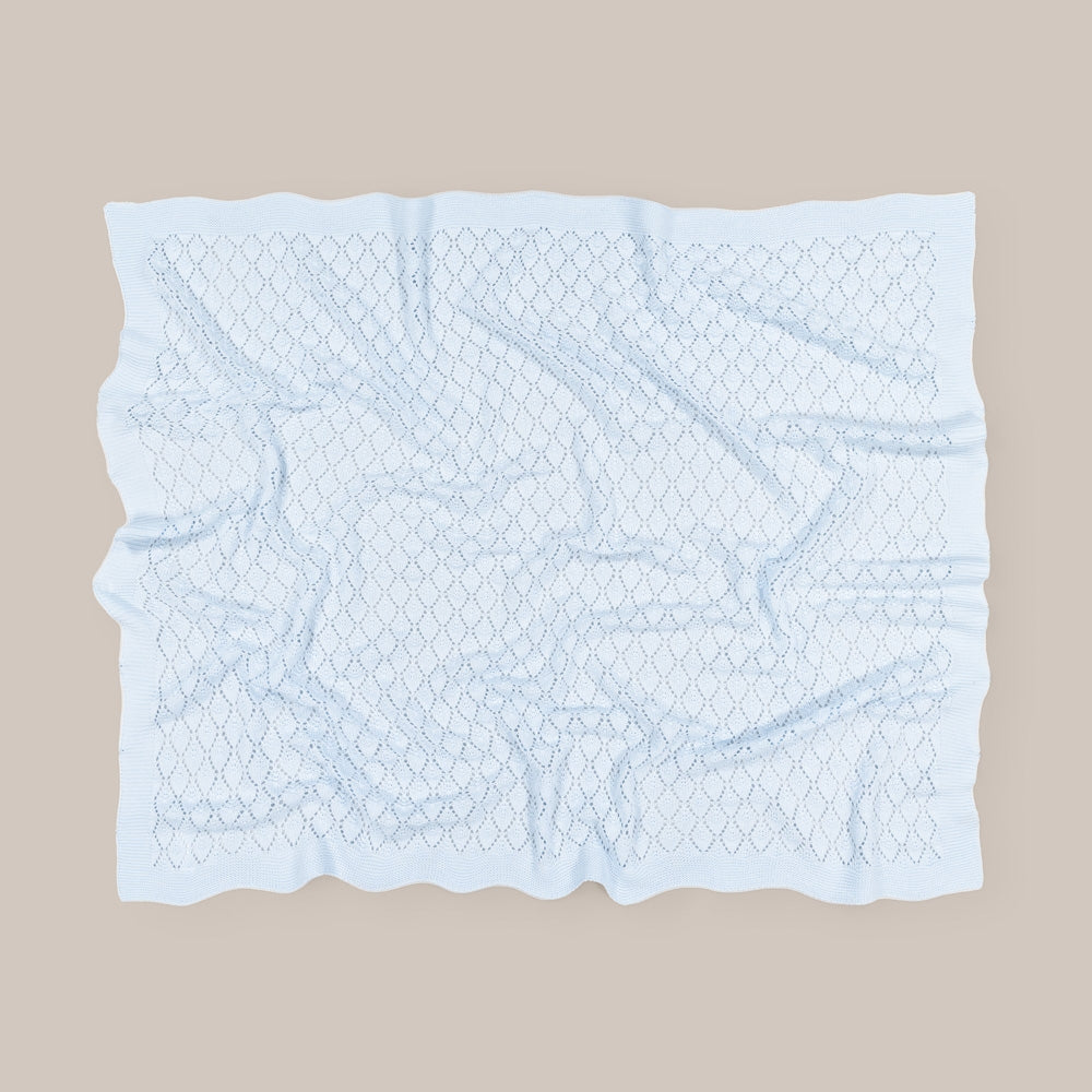 Diamond Wool Baby Shawl